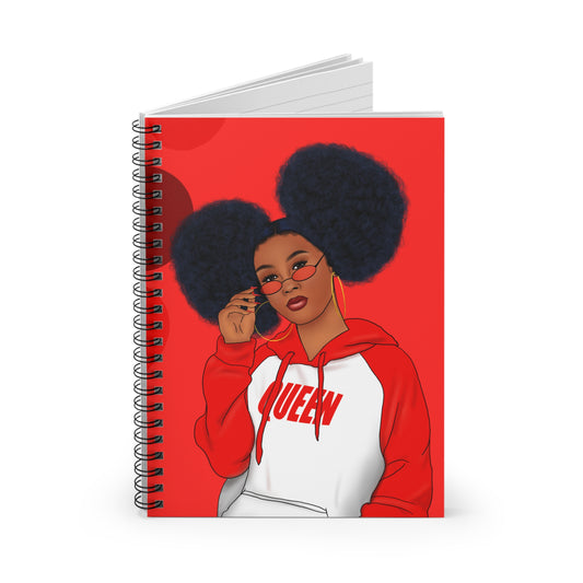 Queen Paper Spiral Notebook - Ruled Line