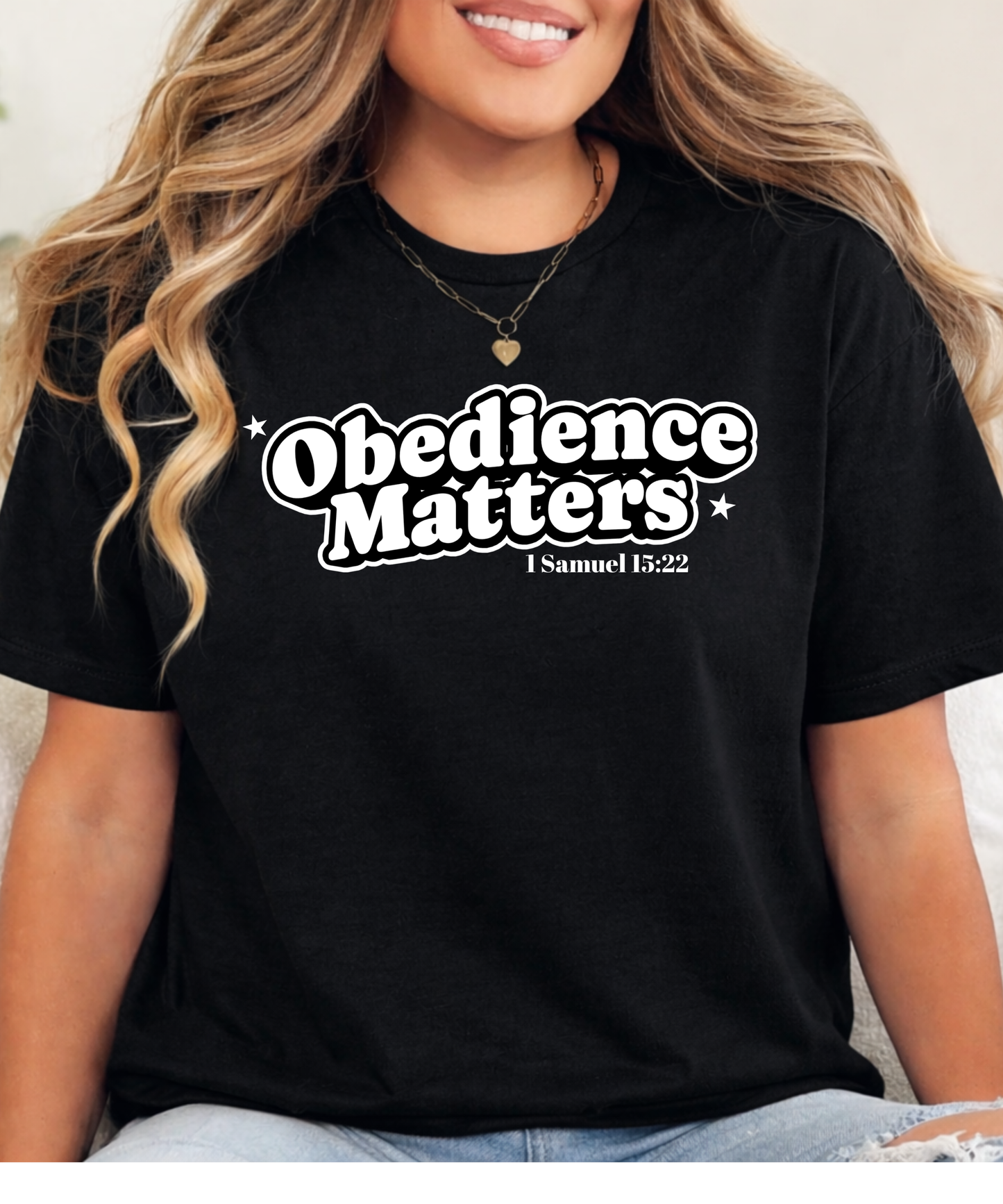 Obedience Matters – Black Unisex T-Shirt