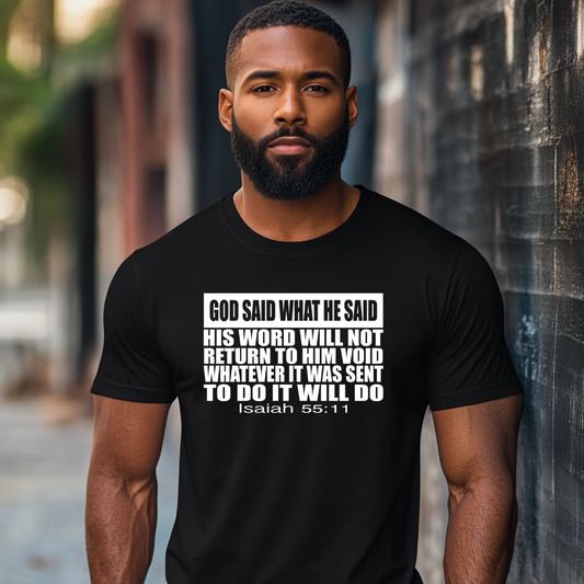 God Said What He Said