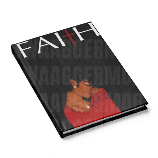 Faith With Red Cross Journal - Ruled Line