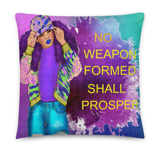 No Weapon Formed Pillow