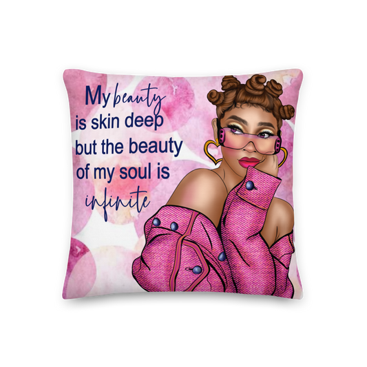 My Beauty Is Skin Deep Pillow