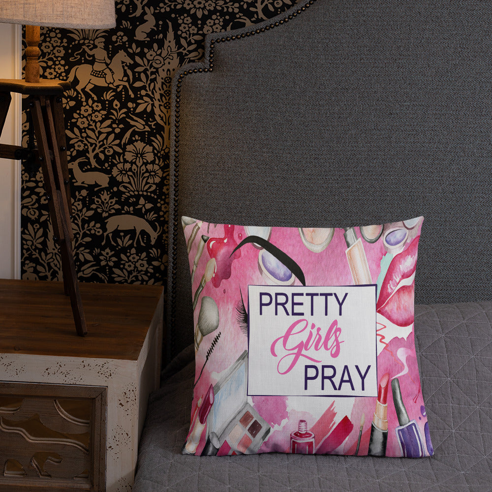 Pretty Girls Pray Pillow