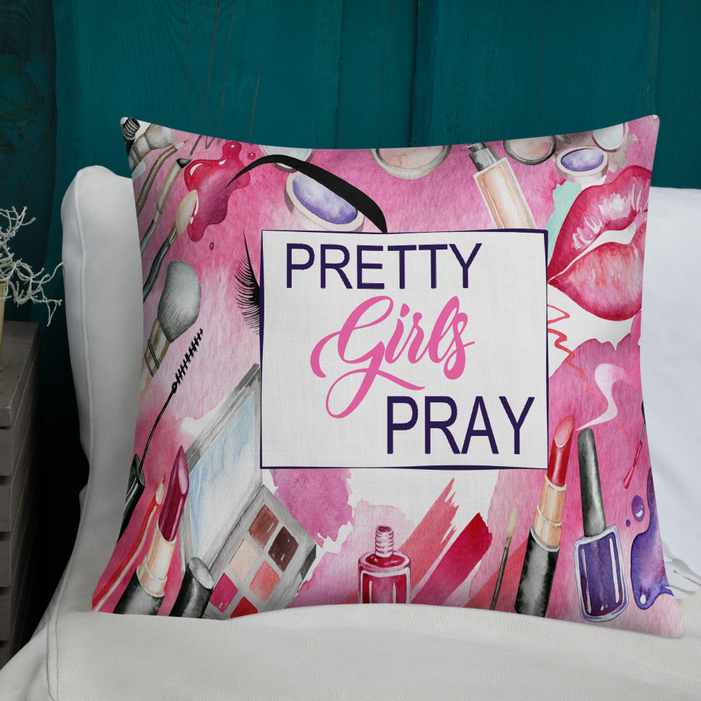 Pretty Girls Pray Pillow
