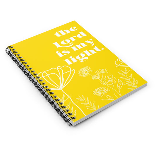 The Lord is My Light Spiraled Notebook