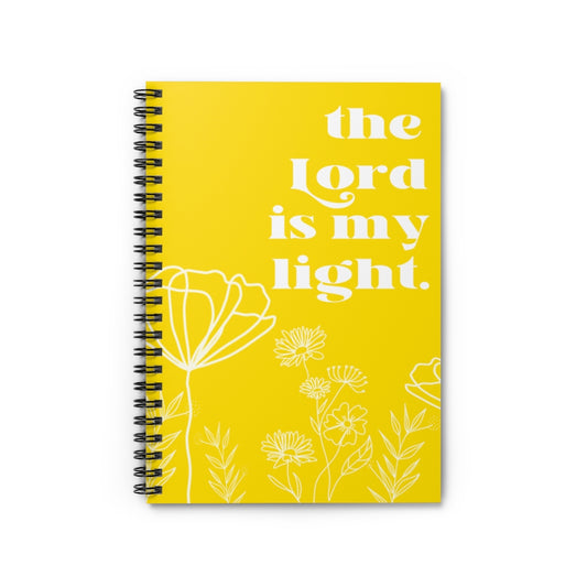 The Lord is My Light Spiraled Notebook