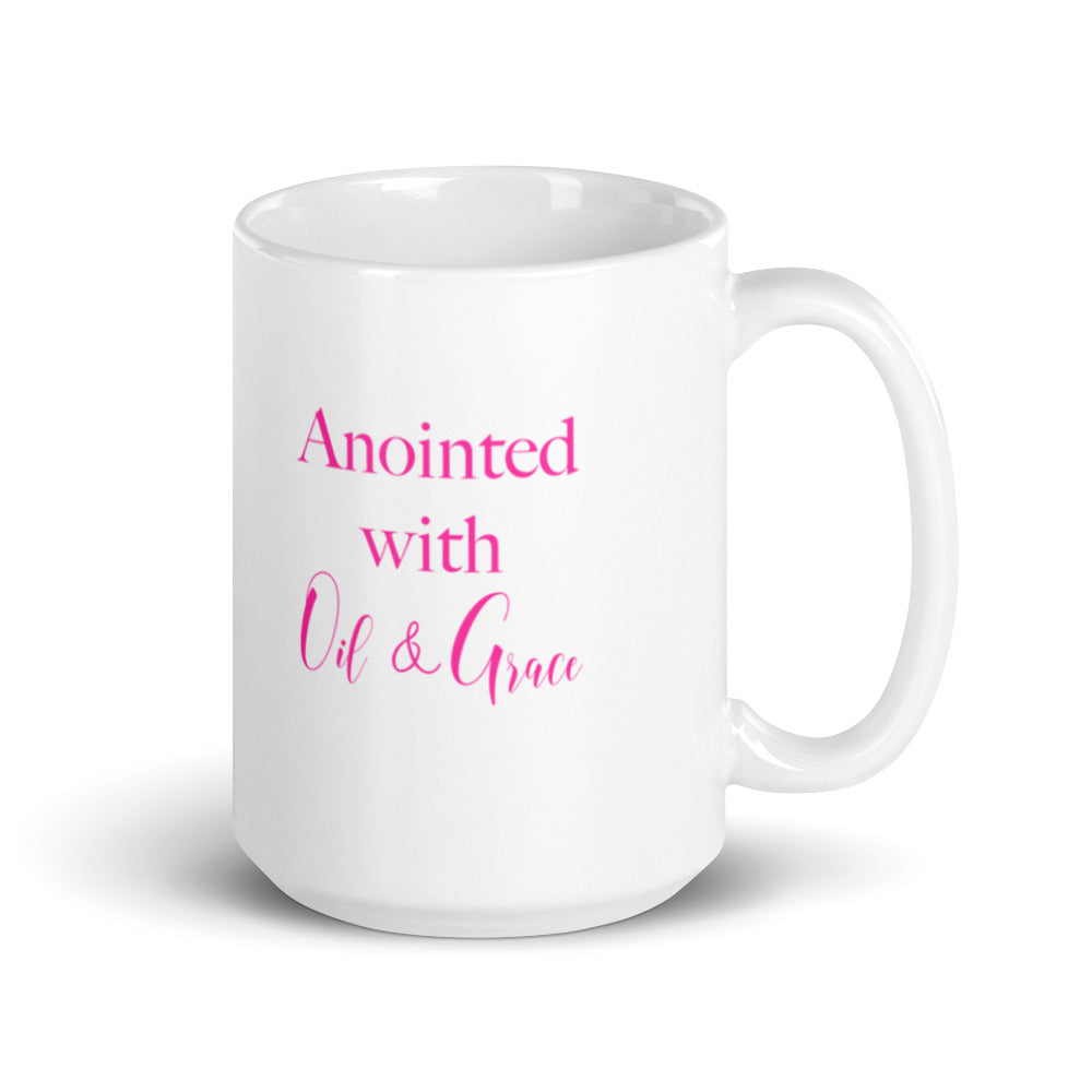 Anointed with Oil and Grace Mug - 15oz